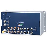 Коммутатор PoE промышленный управляемый L3, 8 PoE портов M12  10/100/1000 Мб/с, 8 портов M12 10/100/1000 Мб/с 