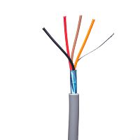 Кабель сигнальный коммуникационный 4 провода, 24AWG, бухта 50м, экранированный, серый SIN YU
